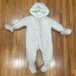 Snowsuit for baby girl.